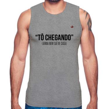 Imagem de Regata Tô chegando - Foca na Moda, Cinza, GGG