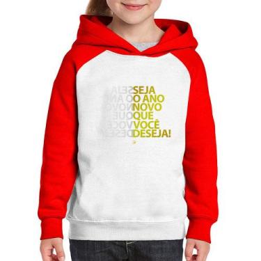 Imagem de Moletom Infantil Seja o ano novo que você deseja! - Foca na Moda, Bran