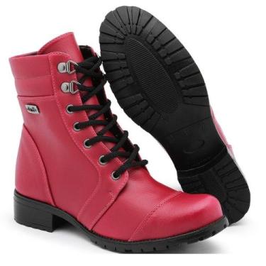 Imagem de Bota Botina Coturno Militar Feminina Cano Médio  (JO600) - Mena Infini