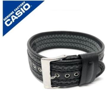 Imagem de Pulseira de couro / tecido preta e cinza Casio G-Shock AW-590 AW-591 1