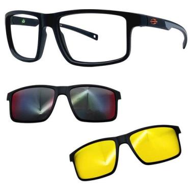 Imagem de Oculos Mormaii 6127 Swap 5 APJ Com 2 Clipons Red e Noturno, Red, Notur