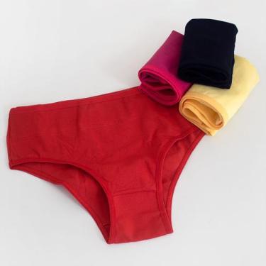 Imagem de kit 15 calcinha plus size cotton adulto pós parto revenda - Empório da