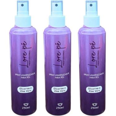 Imagem de SPRAY HIGIENIZANTE GLICERINA E ALOE VERA SPA DOS PÉS 250ml - LORE PÉ K