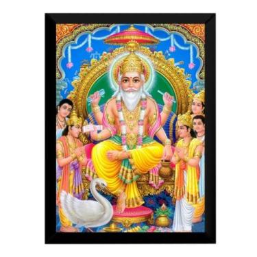 Imagem de Quadro Brahma Deus Da Criação Arte Índia Hinduísmo Mantra - Fanarte