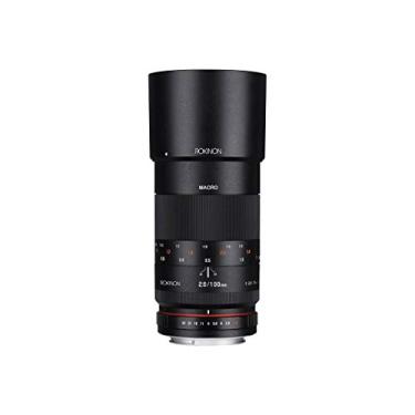 Imagem de Rokinon Lente macro teleobjetiva de quadro completo F2.8 ED UMC de 100 mm para câmeras de lentes intercambiáveis Olympus e Panasonic Micro Four Thirds
