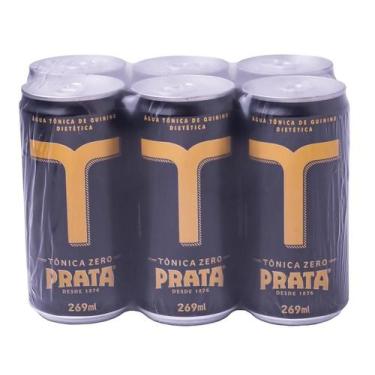 Imagem de Água tônica de quinino zero prata 269ml - pack com 6 unid