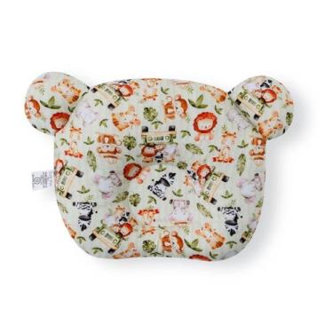 Imagem de Travesseiro Anatômico Bebê Rn Macio Cabeça Chata - SAFARI N13 - CLICK 