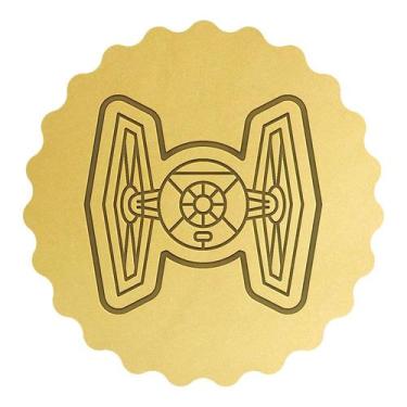 Imagem de Cortador Biscoito Nave Império Galático Caça Estelar - DOCE IMPRESSO, 