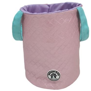 Imagem de Cesto Organizador Pet Preto Cesto De Brinquedos Colors Pink M - NIKPET