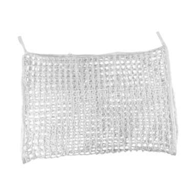 Imagem de menolana Rede de feno de alimentação lenta Bolsa de feno para cavalos Portátil Leve Fácil de pendurar Saco de alimentação para cavalos Saco de malha pendurado, 90cmx120cm