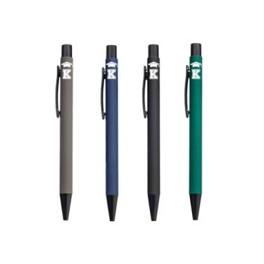 Imagem de Class of 2025, presentes de formatura com inicial, conjunto de 4 canetas esferográficas, canetas inspiradoras engraçadas, ferramentas de escritório para formatura - preta, K