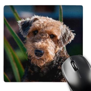 Imagem de Mouse pad 3D Rose"Airedale Terrier" acabamento fosco - 20 x 20 cm - mp_230296_1