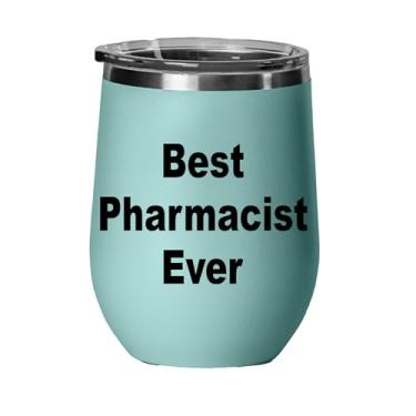Imagem de Copo de vinho farmacêutico, presente de farmacêutico, melhor farmacêutico de todos os tempos, copo de vinho de aço inoxidável de 340 g, presentes para ele, para ela, para meninos, para meninas,