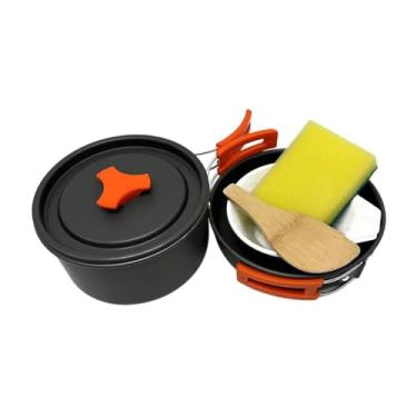 Imagem de rockible Panelas de Acampamento Mess Kit Bowls Colher Sopa Panelas Ao Ar Livre para Acampar Ao Ar Livre