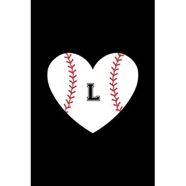 Imagem de L: Monogram Initial Letter L Name Baseball Journal/Notebook, Personalized Baseball Gift, Baseball Player Notebook, Baseball Boy Birthday Present, ... team gift, 120 Pages of 6 x 9 Lined Notebook