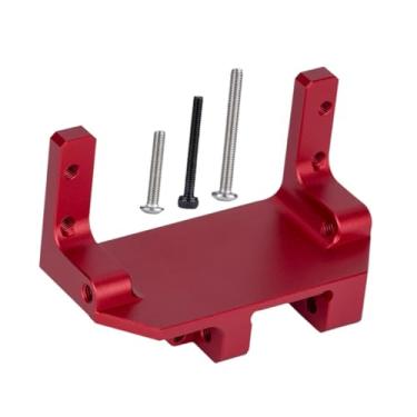 Imagem de Dynwave Suporte de eixo servo SCX10 III AR45P Portal 4 Suspensão de link, componente de modificação montado no chassi, suporte de eixo servo RC 1:10, Vermelho