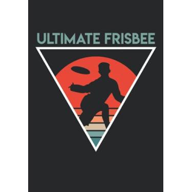 Imagem de Notizbuch A5 kariert mit Softcover Design: Vintage Ultimate Frisbee Geschenk Retro: 120 karierte DIN A5 Seiten