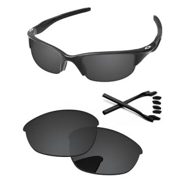 Imagem de PapaViva Lentes de substituição e kits de borracha para armação de óculos de sol Oakley Half Jacket 2.0 OO9144, Preto, cinza, Half Jacket 2.0