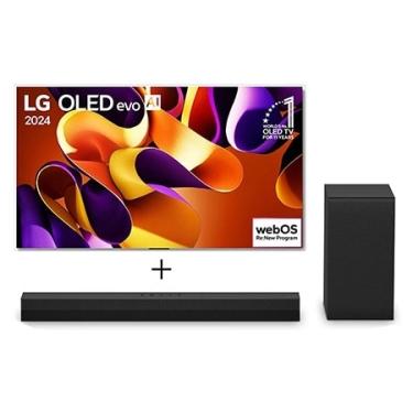 Imagem de Combo Smart TV LG OLED evo AI G4 4K de 55" 2024 + Soundbar LG S40T - OLED55G4.S40T