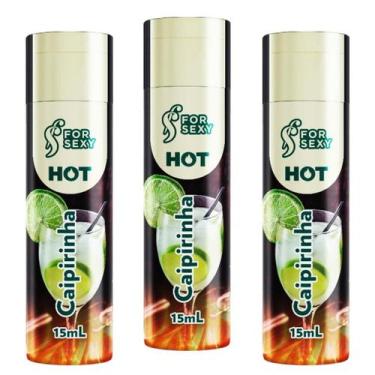 Imagem de KIT 03 Géis De Massagem Comestível Sabor Caipirinha For Sexy