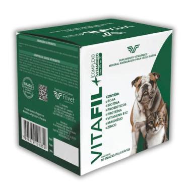 Imagem de Vitafil+ Super Suplemento A - Z Cão E Gato 30 Snacks P/ 15kg - Filvet