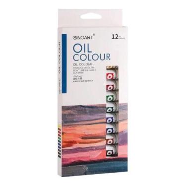 Imagem de Est Tinta Oleo 12ml C/12 Cores Sinoart