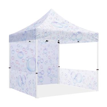 Imagem de Tenda de dossel pop-up 25 x 25 cm com paredes laterais, série ABLEM8CANOPY ULTRA8 resistente com cobertura instantânea para eventos comerciais ou esportivos ao ar livre, pátio, quintal, bolha, 1 + 2 paredes)