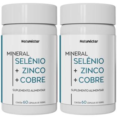 Imagem de Kit Combo Total 120 Cápsulas Selênio + Cobre + Zinco Suplemento