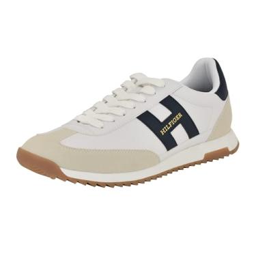 Imagem de Tommy Hilfiger Tênis masculino Ganibel, Marfim/branco/azul marinho, 43