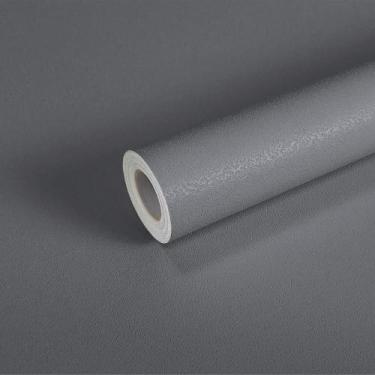 Imagem de Kit 10 Metros de Papel de Parede Lavavel Textura Casca Cinza Escuro - 