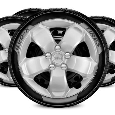 Imagem de Jogo Calota Aro 16 5x100 Design Toro Compatível Fiat