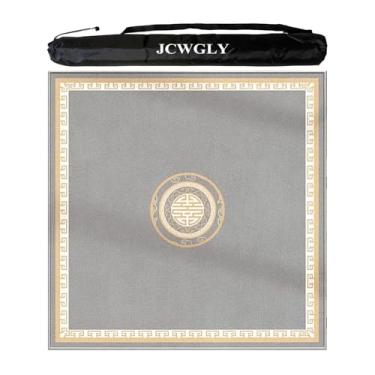 Imagem de Grande Capa De Mesa De Tapete De Mahjong Para Casa E Sala De Xadrez, Toalha De Mesa Antiderrapante Com Redução De Ruído Para Jogos De Cartas De Pôquer E Tabuleiro, Com Bolsa De Transporte(100 cm/39.37