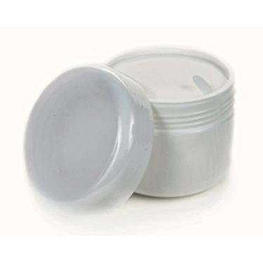 Imagem de Vivaplex, frascos de cosméticos de 12 unidades, branco, 113 g, com forros internos e tampas de cúpula