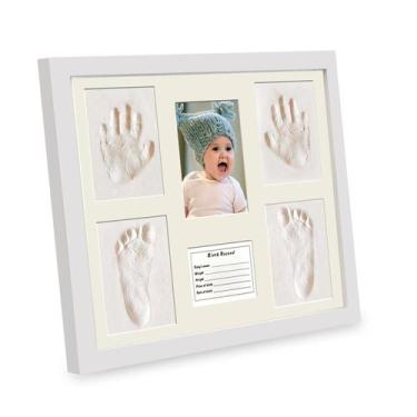 Imagem de Kit de Mãos e Pés para Bebê - Porta-Retratos MICKYU Keepsake