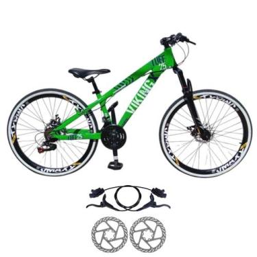 Imagem de Bicicleta Aro 26 Aluminio 21 Velocidade Vikingx Tuff 25 Freio Disco Hi
