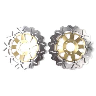 Imagem de 1 par de discos de freio dianteiros flutuantes compatíveis com Kawasaki ZEPHYR 750 1991-1999, ZR7 1999-2003, GPZ900R 1990-2003, GTR1000 1994-2006, Z1000 2003-2006, Peças de acessórios de motocicleta