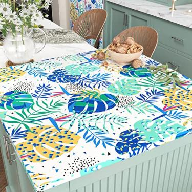 Imagem de Papel de parede autoadesivo de vinil vintage azul e verde Roommates papel de contato autoadesivo para parede, papel de parede para quarto, sala de estar, folha de selva tropical, papel de parede