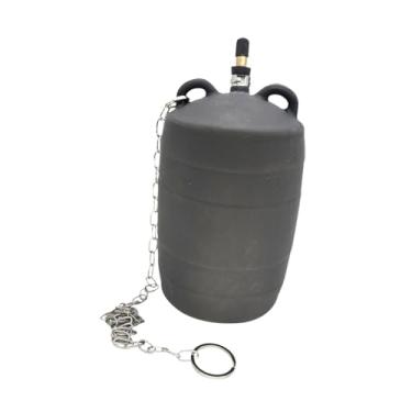 Imagem de IEUDNS Balão de plugue de tubo inflável, plugue de teste de encanamento pneumático com corrente com corrente e alça para o cano de drenagem de esgoto do, para Dn100 Dn110