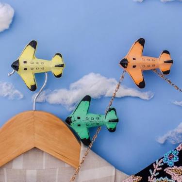 Imagem de Indian Shelf 3 ganchos de parede decorativos coloridos de ferro para avião, berçário, cabideiro, suporte de parede, ganchos vintage para pendurar casacos, gravatas, toalhas, bolsas, chapéu, bolsa e