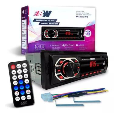 Imagem de Som Radio Mp3 Bluetooth Automotivo Para Carro Visor Com Led Bluetooth 