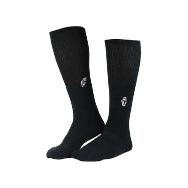 Imagem de Meia Cano Alto De Skate Bike Exercício Funcional - Old School Sox Crue