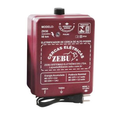 Imagem de Aparelho Choque Cerca Elétrica Gado ZK50 Bivolt Zebu