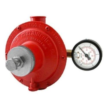 Imagem de Registro Regulador Gás Válvula Aliança 76511/02vm Manometro 15kg