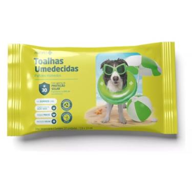 Imagem de Toalha Umedecida Pet Com Protetor Solar FPS 30 10 Unidades