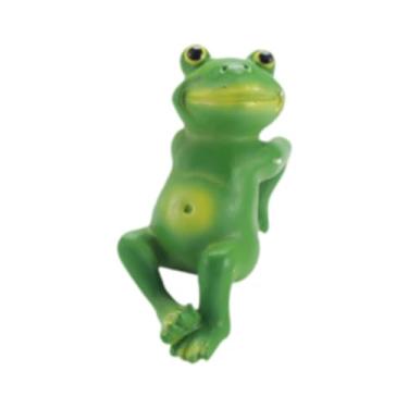 Imagem de Baoblaze Escultura de animais pendurados em estatuetas de sapo, Style B