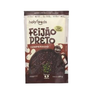 Imagem de FEIJÃO PRETO TEMPERADO SEM PANELA DE PRESSÃO HOLYFOODS 120G
