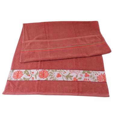 Imagem de Toalha de Banho Zila Rosa Herbal Rosa Sisa