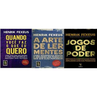 Imagem de Kit 3 Livros Henrik Fexeus A Arte De Ler Mentes Jogos Poder