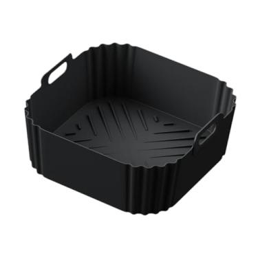 Imagem de ＫＬＫＣＭＳ Fritador de ar de silicone Air Liner Air Fryer Basket Liner à prova de petróleo Profissional Air Fryer Silicone Pot for Picnics Festival Acessórios,