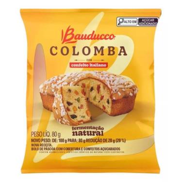 Imagem de Mini colomba pascal bolo de páscoa frutas bauducco 80g